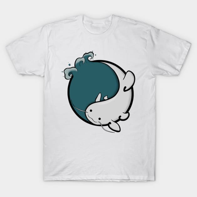 Silver Catfish T-Shirt by nimazu